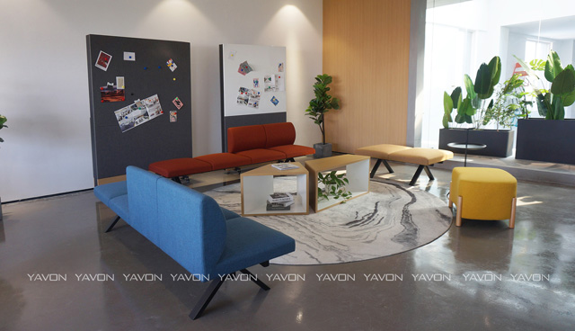 雅風辦公家具展廳二樓休閑區(qū)展示